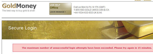 goldmoney-maximum-amount-of-login-attempts-exceeded